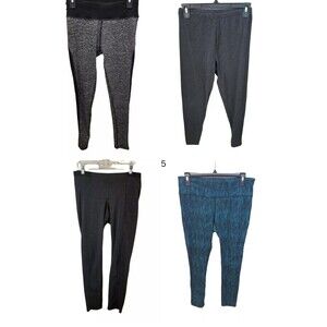 Bundle Lot of 4 DNLA Sports Simply Vera Kirkland Womens Size M Pull On Leggings